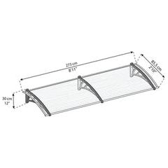 גגון Neo כפול דופן 0.9X4.1 מבית פלרם - Canopia - Image 6