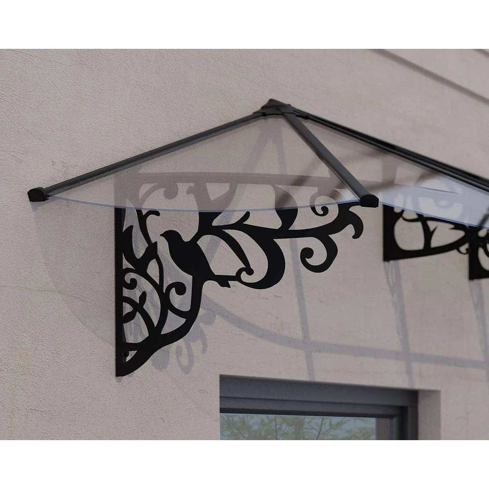 גגון Lily שחור-שקוף 0.9X4.7 בעיצוב רטרו מבית פלרם - Canopia - Image 3