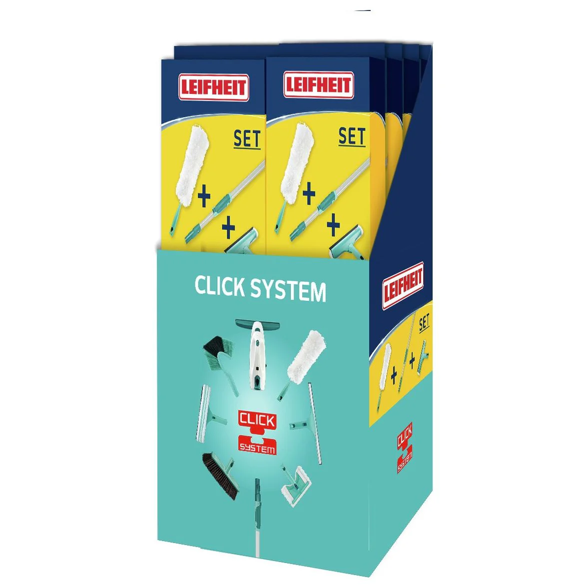סט חלונות ואבק 3 חלקים מסדרת Click System מבית LEIFHEIT גרמניה - Image 2