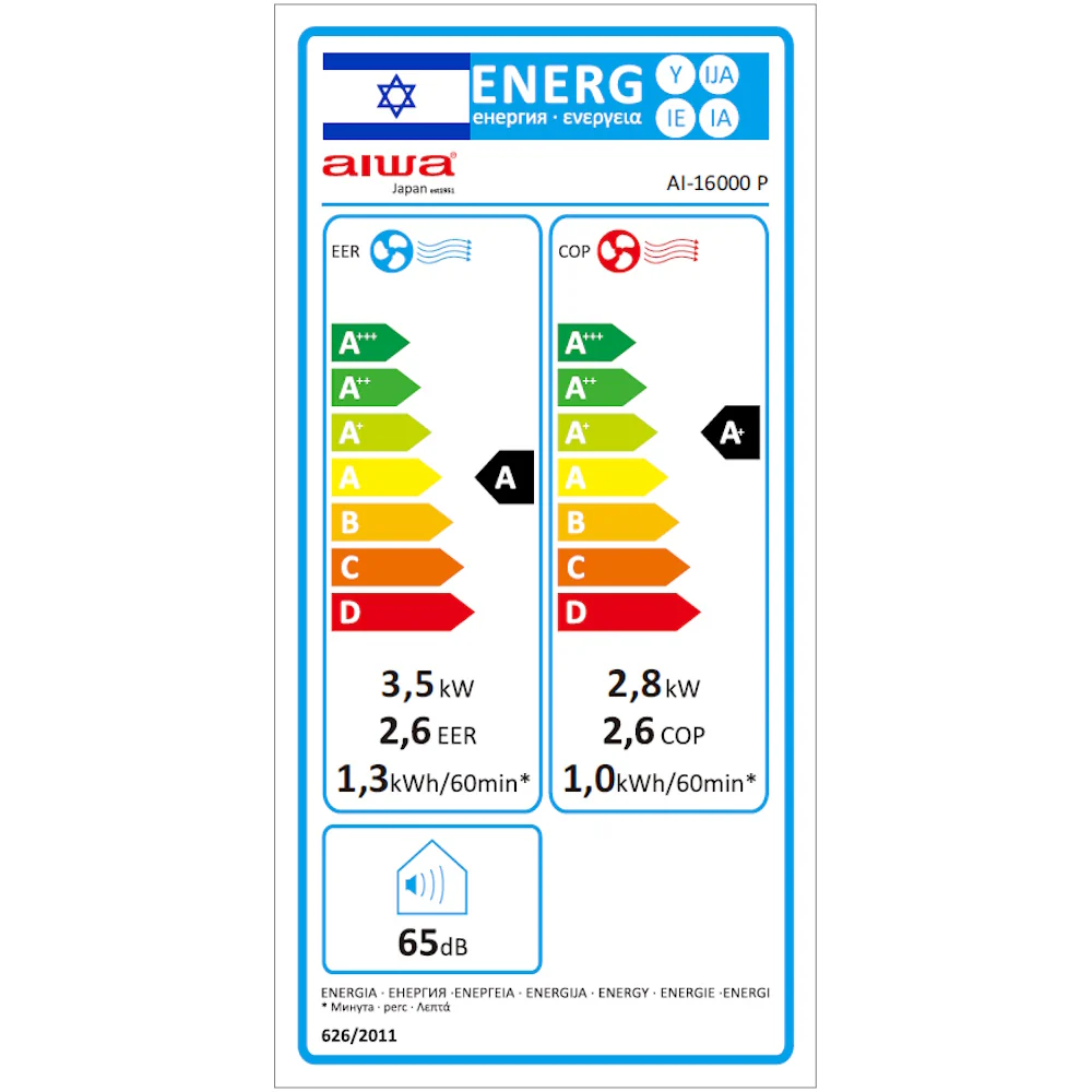 מזגן נייד Aiwa 12000BTU דגם 16000-AI - Image 6