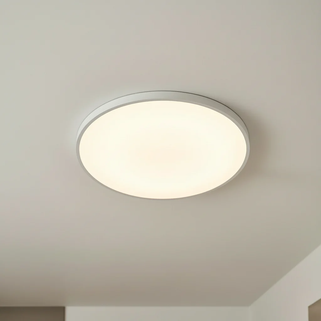 גוף תאורה צמוד תקרה ELEMENT כולל שלט לבן OMEGA 75W 27x750Ø