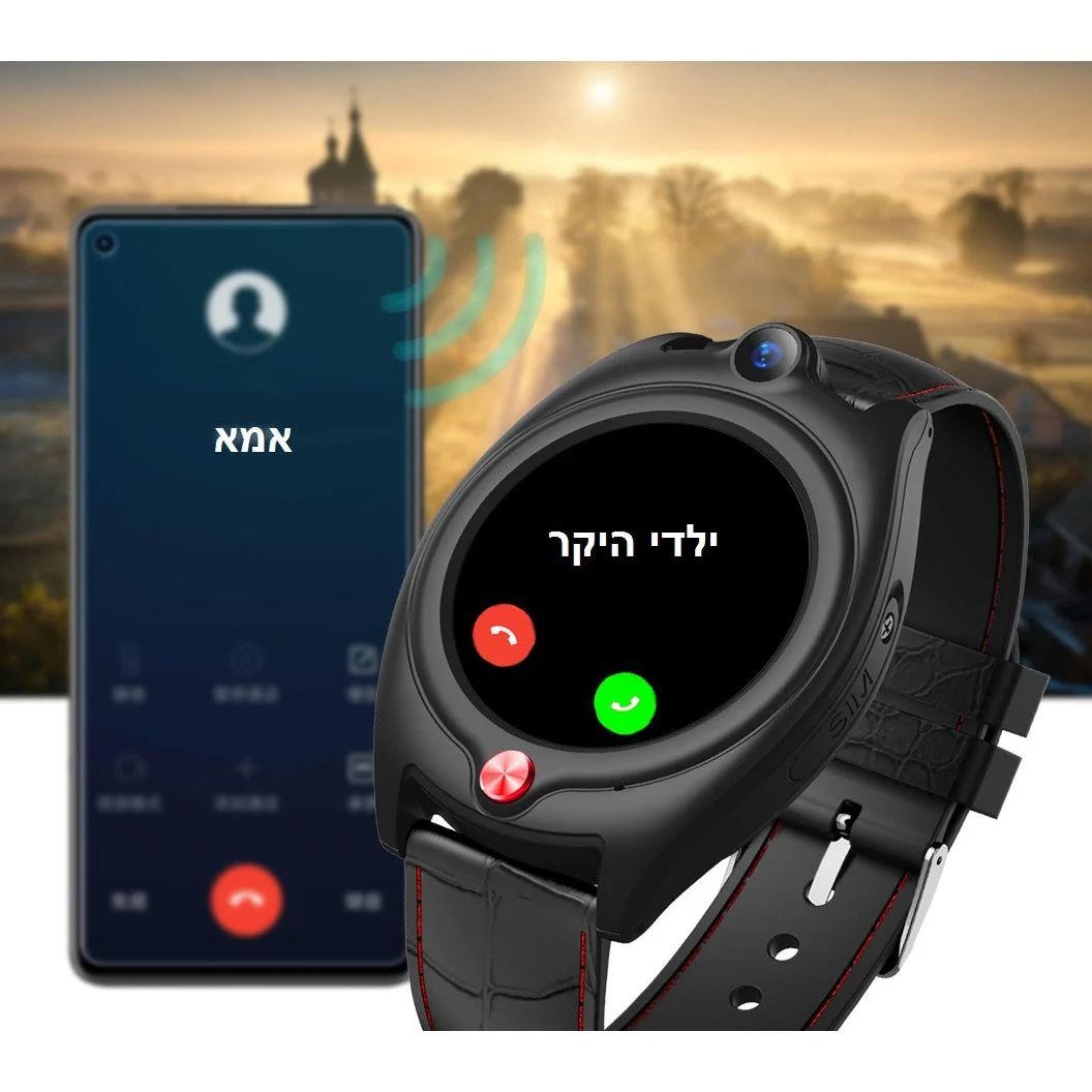 שעון טלפון חכם למבוגרים עם לחצן מצוקה דגם Gtisos1 - Image 6