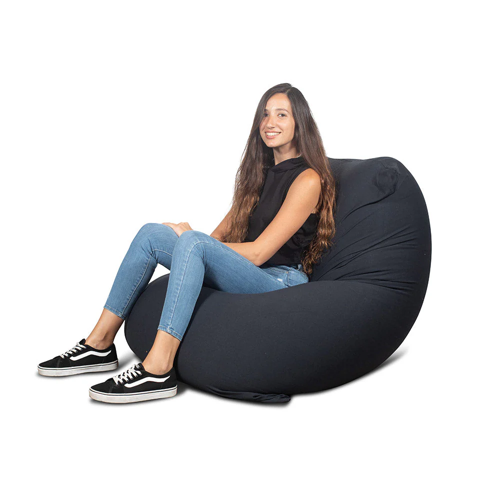 צ'יל פוף גדול (85X130 ס”מ) גוון שחור - Image 4