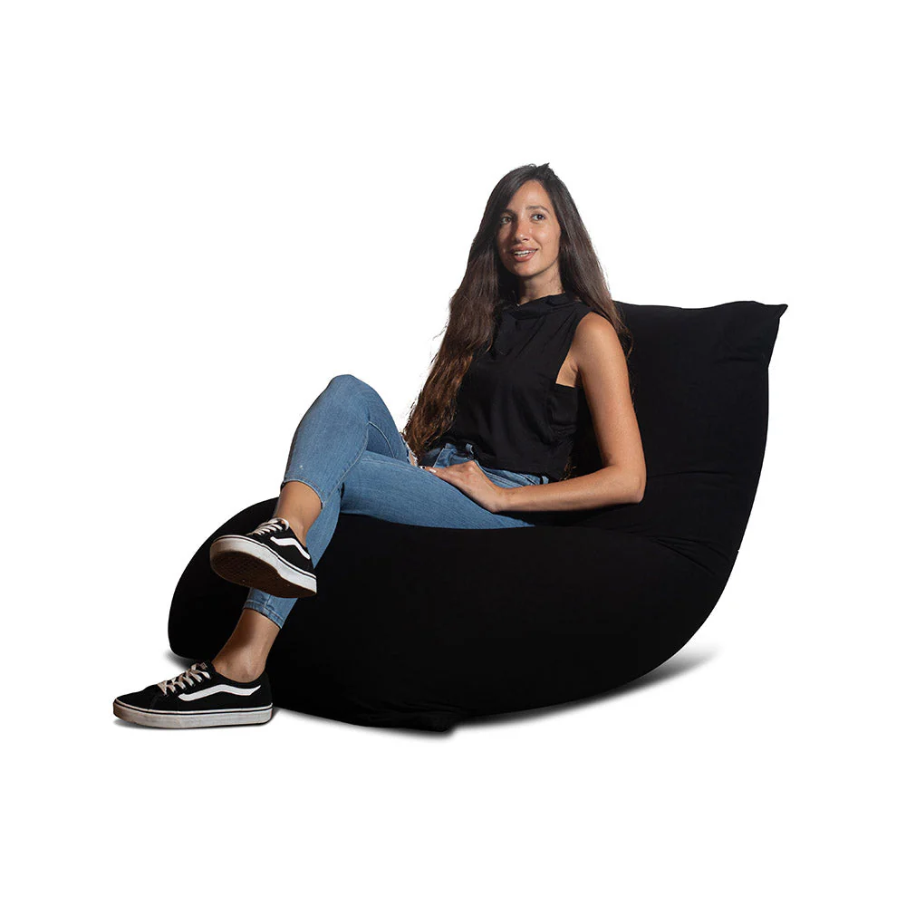 צ'יל פוף גדול (85X130 ס”מ) גוון שחור - Image 5