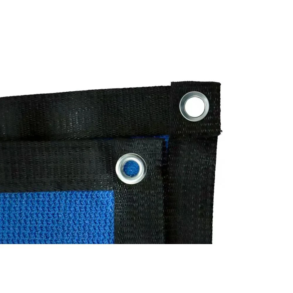 רשת צל 4*4 מטר עם טבעות כחול - Image 2