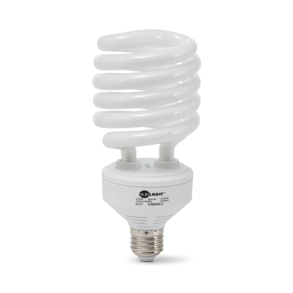 נורת מיני ספירל 45W E27 אור חם