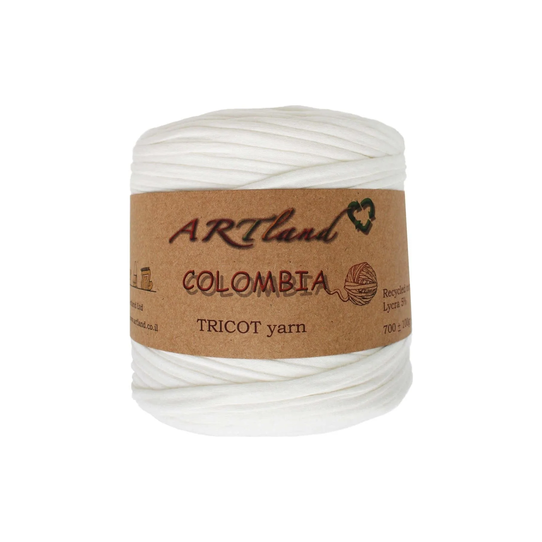קולומביה חוטי טריקו סלילים T-shirt yarn Colombia אופוויט